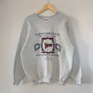 Vintage Cleveland Flats Crewneck / XL / 90s / Classic Waterfront Cafe